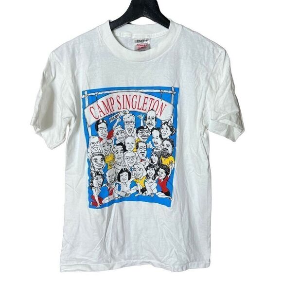 VTG 1992 Camp Singleton T Shirt USA Medium - Picture 1 of 5